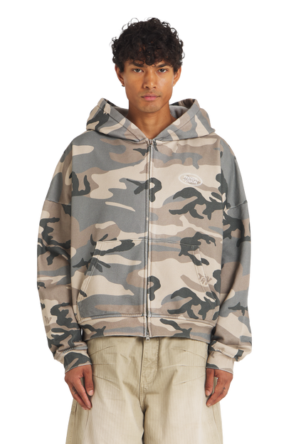Trendtvision Camo Zip Hoodie