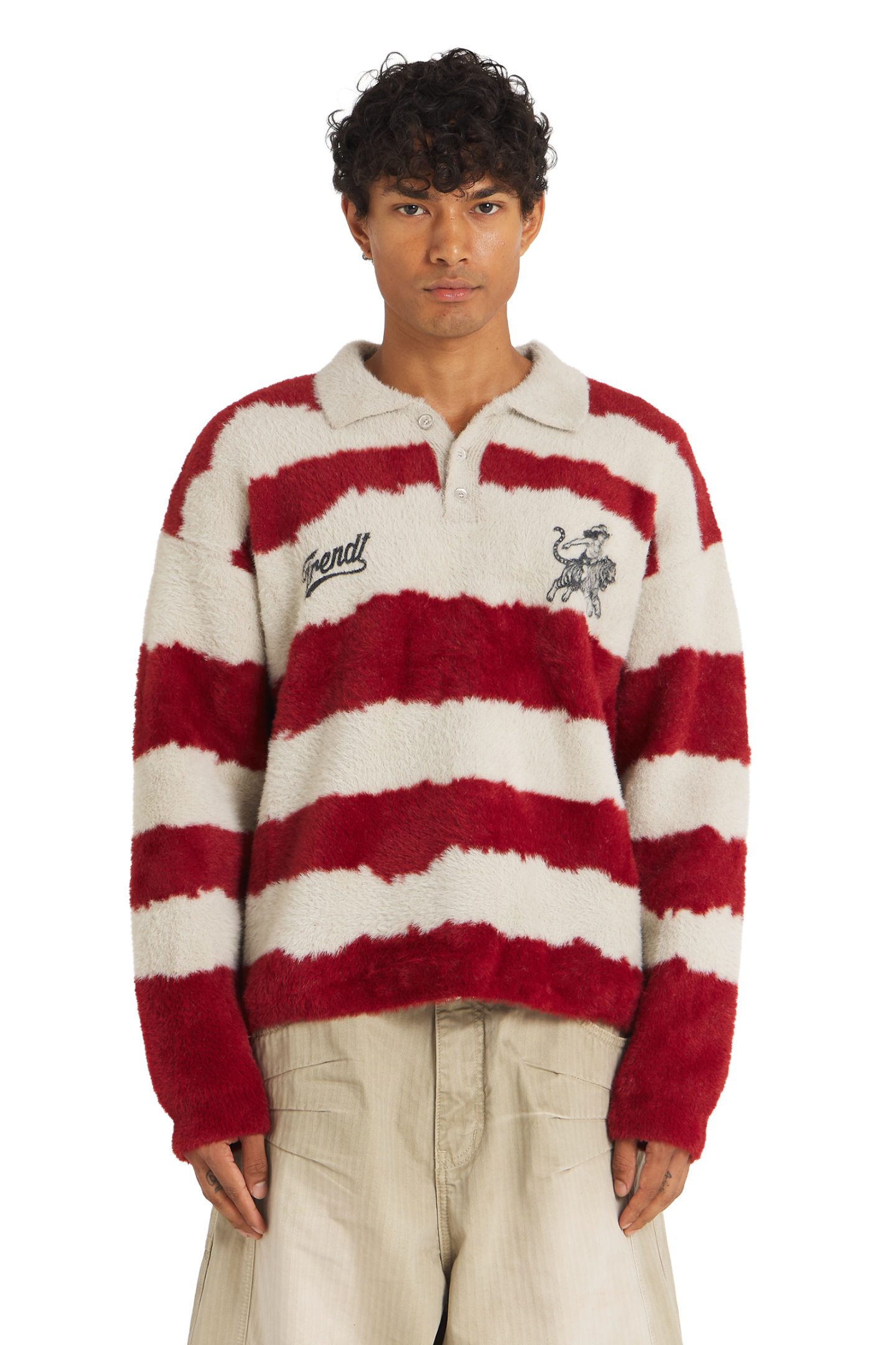 Trendtvision Fuzzy Polo Red combines soft texture, vibrant color, and contemporary streetwear appeal for comfortable everyday styling. Trendtvision Fuzzy Polo Red combines soft texture, vibrant color, and contemporary streetwear appeal for comfortable everyday styling.