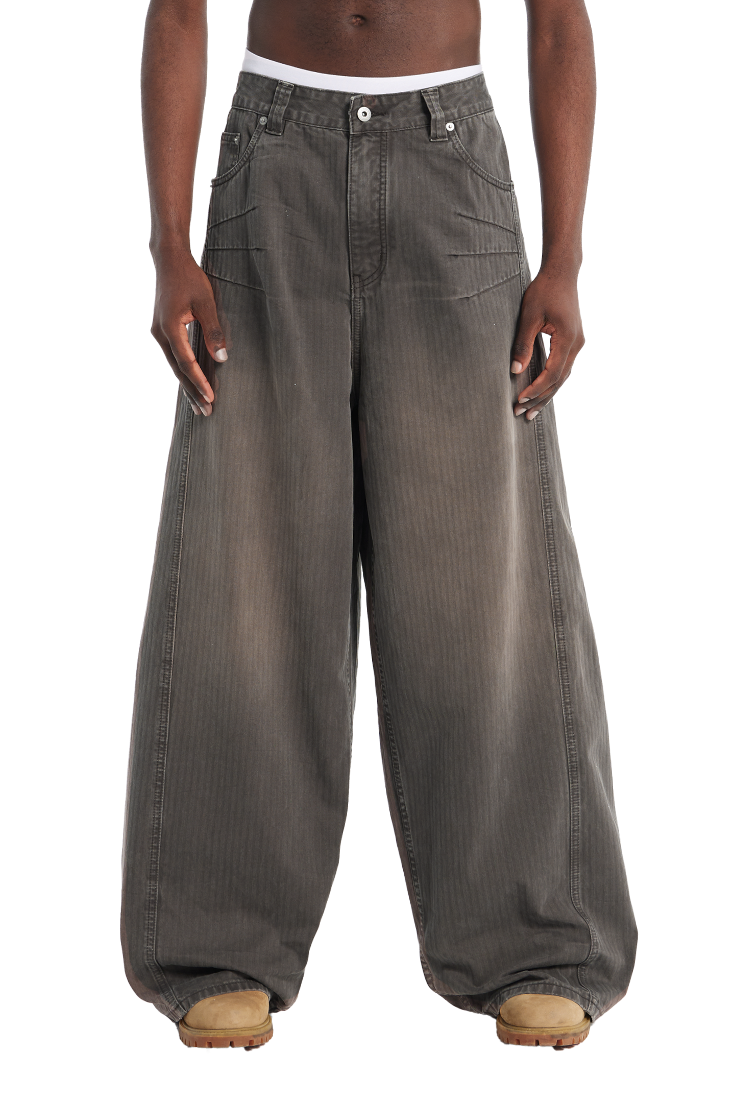 Trendtvision Herringbone Pants Brown Trendtvision Herringbone Pants Brown