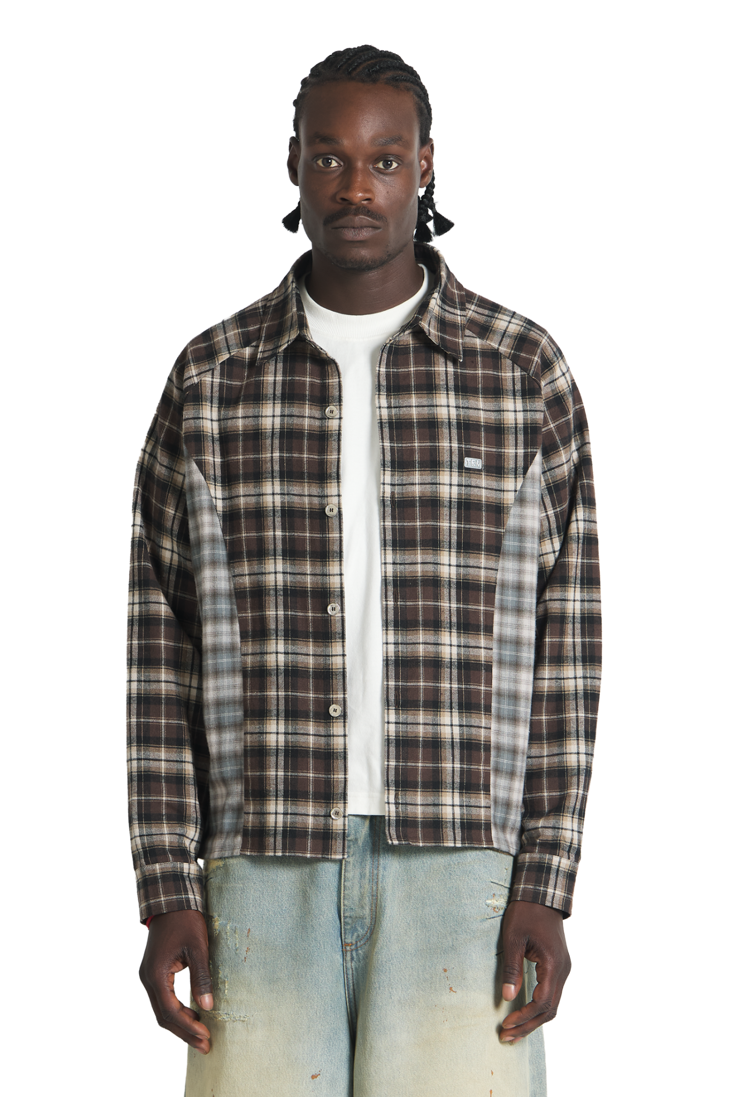 Trendtvision Split Flannel Multi Color Trendtvision Split Flannel Multi Color