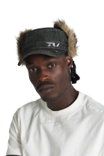 Trendtvision Raw Denim Fur Cap