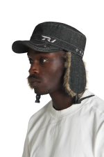 Trendtvision Raw Denim Fur Cap